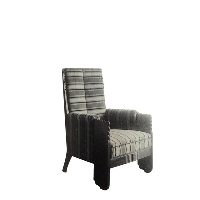 Art Deco Amsterdam School Lounge Chair by Cornelis Van Der Sluys, 1918 For Sale - Image 4 of 17