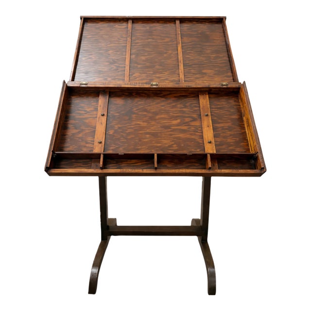 Vintage Industrial Drafting Table / Architectural Drafting Desk. MCM Vibes. For Sale