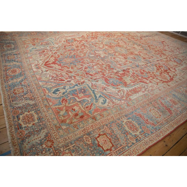 Vintage Distressed Heriz Carpet - 9'10" X 12'10" For Sale - Image 10 of 12