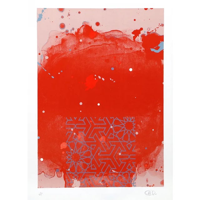 Hong Hao, "Untitled (Red)," Lithograph For Sale