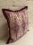Custom-made square pillow with hidden zipper. Main Fabric - Elizabeth Eakins, Rosie’s Flowers in colorway Orchid. Flange...