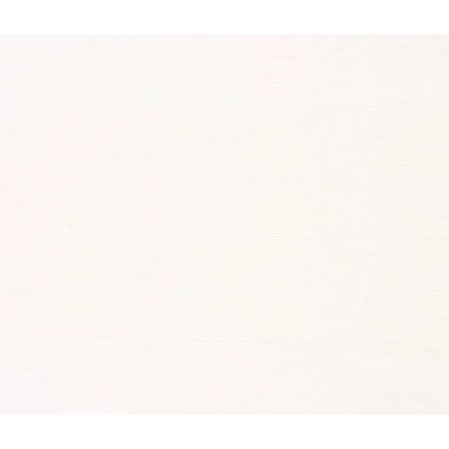 Sample - Schumacher Castillo Stripe Sheer Fabric in White For Sale