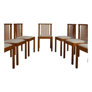19th Century France Modern Cream Wood Dining Chair For Sale