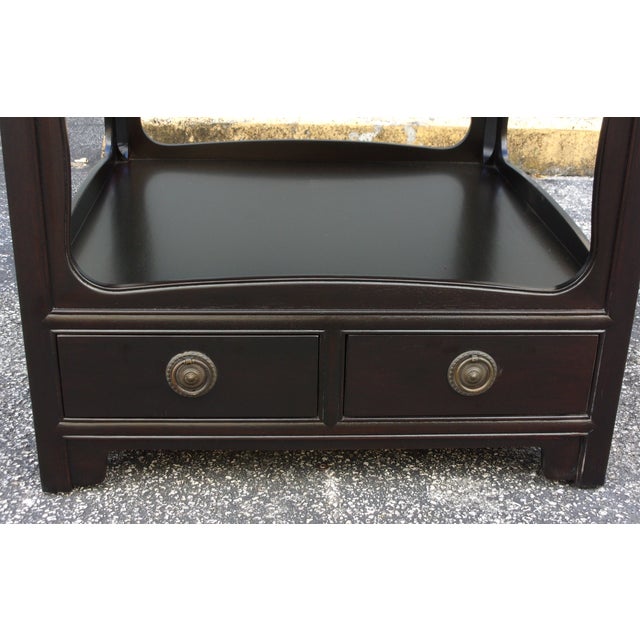 Vintage Baker Espresso Nightstands Pair Chairish