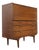 Mid Century Modern Vintage Teak Bar Cart Cocktail Cabinet Dry Bar by Meredew For Sale