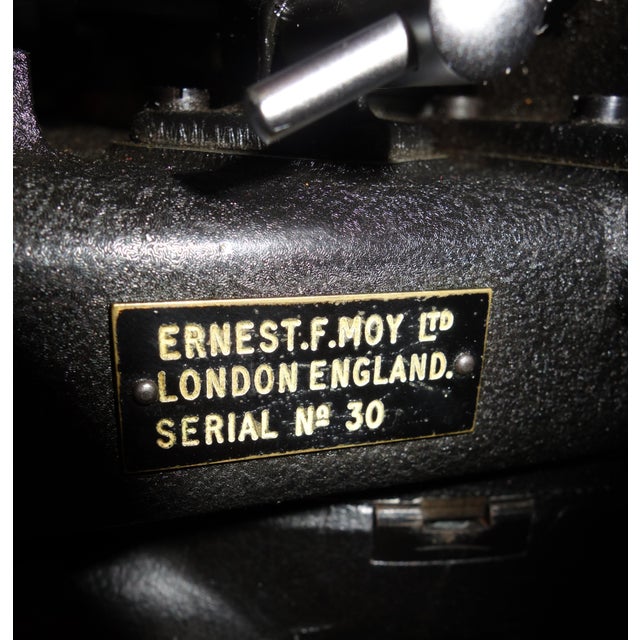 Mid 20th Century Mid Century Usa Made Complete Mitchell Motion Picture Camera Displayed on a British Made Moy Mini Geared Head and American Wood Tripod Legs. For Sale - Image 5 of 9