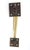 Traditional Vintage 9.25 In. Polished Brass Thumb Latch Door Pull Handle For Sale - Image 3 of 3