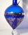 1960s Vintage Bohemian Cobalt Glass Decanter and Six Wine Glass Set For Sale - Image 5 of 11
