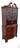 Vintage Chippendale Style Mahogany China Cabinet Hutch Serpentine Swan Neck For Sale