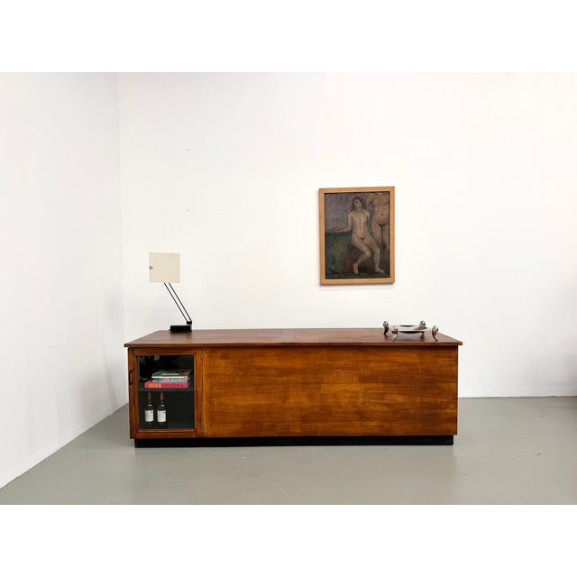 1960s Large Vintage Oak Trade Counter, 1960s For Sale - Image 5 of 18