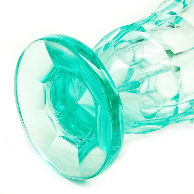 Art Deco Uranium Vase from Moser, Czechoslovakia, 1930s For Sale - Image 12 of 16