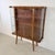 Vintage Art Deco Display Cabinet with Glass Slats in Warm Walnut Veneer, 1950s For Sale - Image 4 of 14