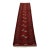 Turkmen Runner 2’7” X 9’8” Red Wool Vintage Tribal Hand-Knotted Oriental Rug For Sale
