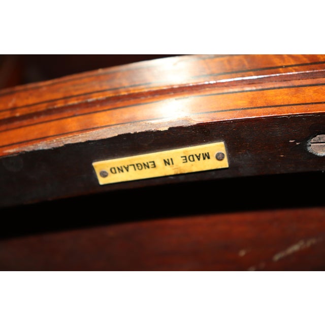 19th C Antique English Adams Paint Decorated Two-Tier Dessert Table For Sale - Image 13 of 15