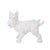 Whimsical Terrier Scottie dog made of cast iron. Center seam is split however, he stands firm. Shipping: We promptly ship...