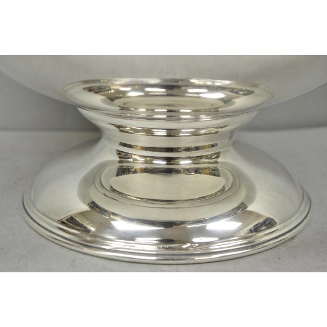 Silver Victorian Silver Plated Grapevine Repousse 1913 Mohawk Golf Club Award Punchbowl For Sale - Image 8 of 17