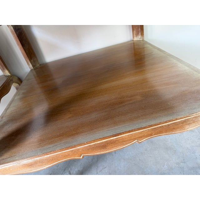 Vintage French Provincial Style Two Tier Marble Top End Tables – A Pair For Sale - Image 17 of 17