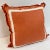 Coral Linene Geometric Toss Pillow For Sale - Image 4 of 11