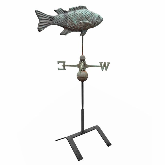 American Early 20th Century American Copper Trout Weathervane For Sale - Image 3 of 18