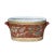 Porcelain Canton Brick Red Golden Color Animals Scenery Oval Pot For Sale - Image 4 of 11