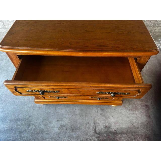 Mid-Century Oak Chest of 4 Drawers, 1950s For Sale - Image 10 of 18