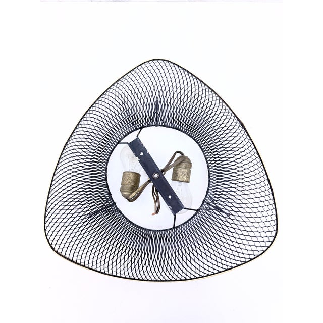 Black Space Age Triangular Ceiling Lamp, 1950s For Sale - Image 8 of 9