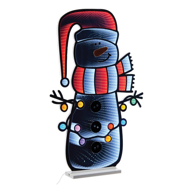Holiday Snowman Ekkolight 35"H For Sale