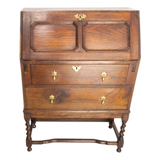English Buffet Secretary in Oak, 1920s For Sale