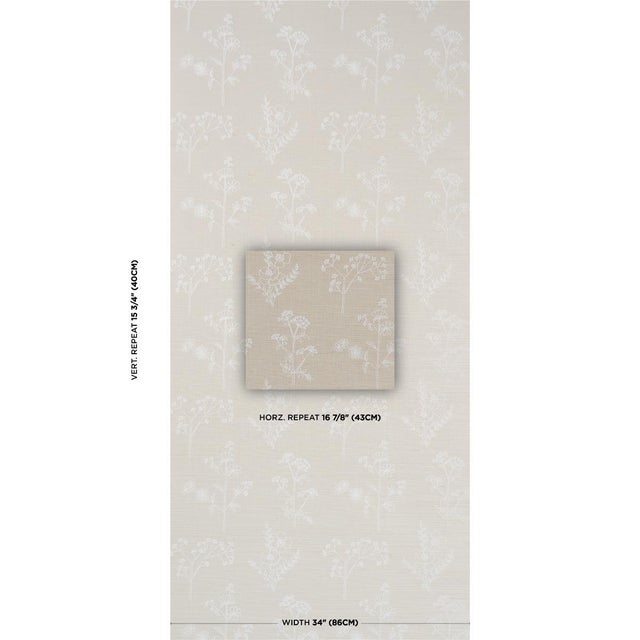 Made in India, Lisbeth Embroidered Sisal is a charming medium-scale botanical embroidered on our beloved Haruki Sisal...