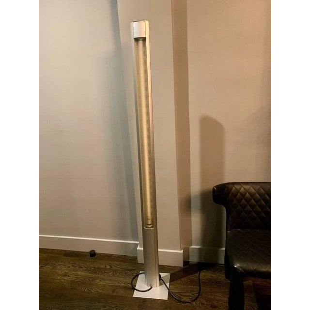 Metal Postmodern Ligne Roset Extensia Brushed Aluminum Floor Lamp France For Sale - Image 7 of 8