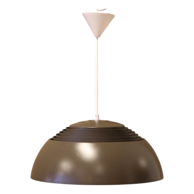 AJ Royal Pendant Lights in Metal by Arne Jacobsen for Louis Poulsen, 1960s, Set of 2 For Sale