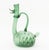 Empoli Glass Duck Form Ewer. 14.25" H x 10" W x 8.25" D. Provenance: From a New York City Collection.
