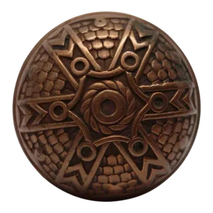 Antique Bronze Vernacular 6 Fold Norwalk Passage Door Knob