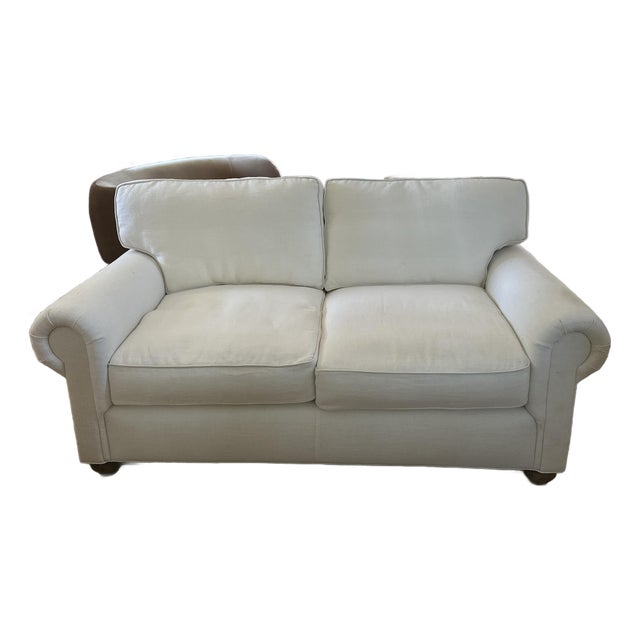 Rh Lancaster Sofa 6 Feet Belgian Linen For Sale