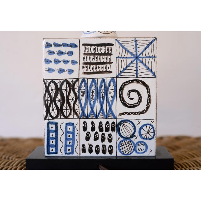 Stig Lindberg Gustavsberg Faience Ceramic Table Lamp For Sale In San Francisco - Image 6 of 11