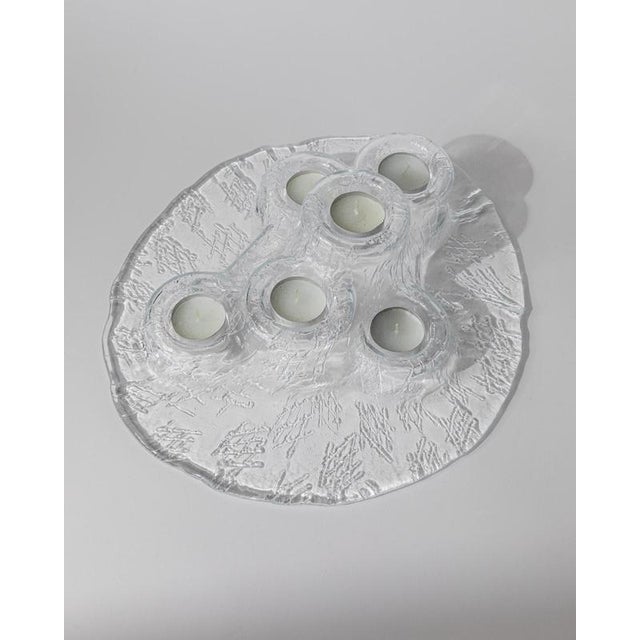 This vintage glass candleholder from the 1970s, named Vulcano by Pertti Kallioinen for Muurla is a classic example of...