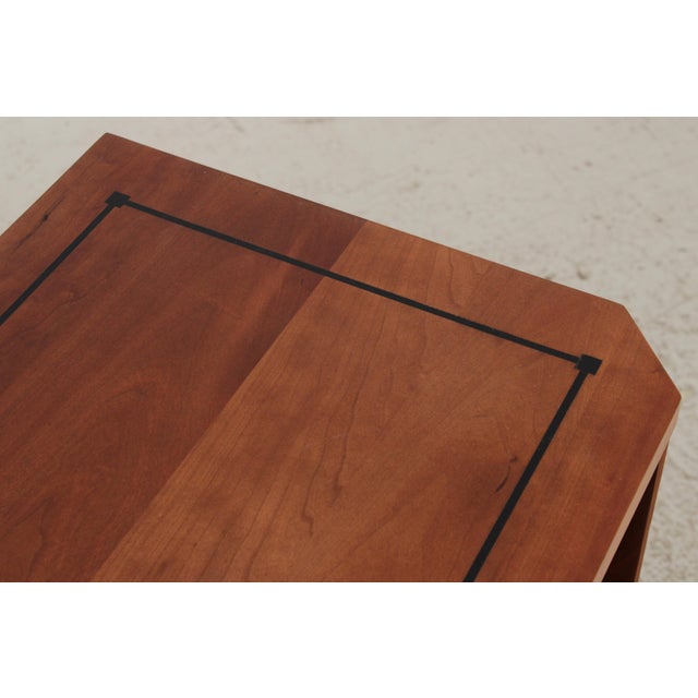 Stickley Cherry 21st Century Two Drawer Inlaid Nightstand For Sale - Image 9 of 17