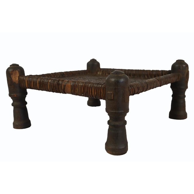 19th Century Low Cedar Stool, Nuristan, 1890s For Sale - Image 10 of 18