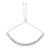 .925 Sterling Silver 1/10 Cttw Round Diamond Bolo Bracelet (I-J Color, I3 Clarity) For Sale - Image 4 of 6