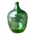 Vintage Green Glass Demijohn Bottle For Sale