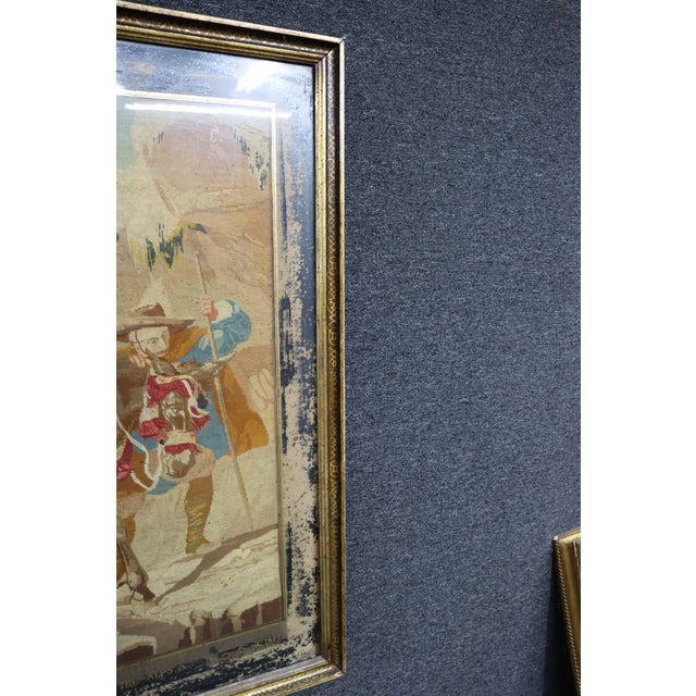 Victorian Needlepoint Tapestry of Napoleon Bonaparte Crossing the Alps For Sale - Image 12 of 18