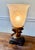 Glass Late 20th Century Torchiere Table Lamp For Sale - Image 7 of 12