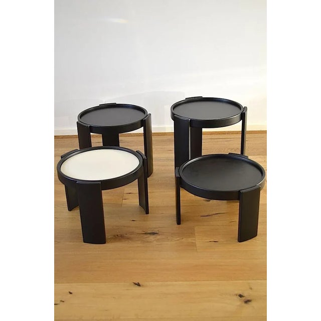 1960s Model 780 Nesting Tables by Gianfranco Frattini for Cassina, 1960s, Set of 4 For Sale - Image 5 of 18
