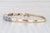 2010s Cardow Tanzanite Diamond Bangle Bracelet 14k Yellow Gold 7" For Sale - Image 5 of 8