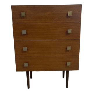 Vintage Commode with Four Drawers by U.P. Zavody Bucovice, Czech Republic, 1970 For Sale
