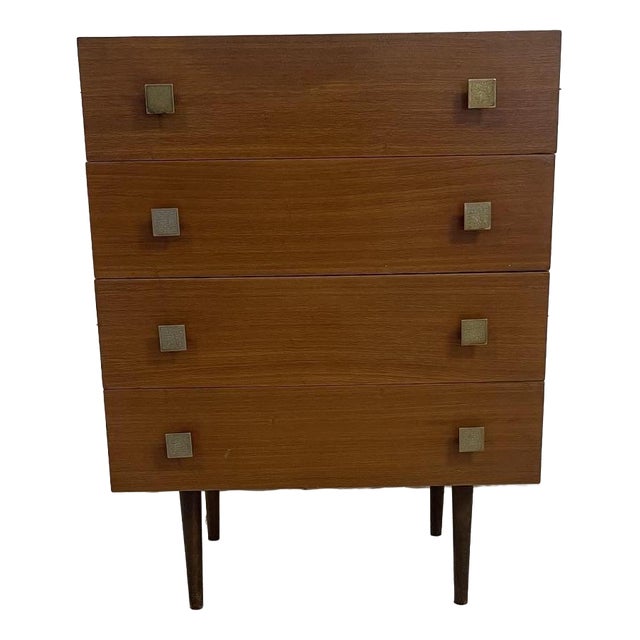 Vintage Commode with Four Drawers by U.P. Zavody Bucovice, Czech Republic, 1970 For Sale