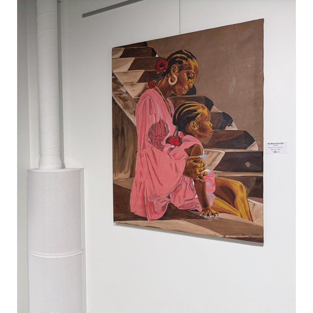 Acrylic Painting On Canvas, Made In Nigeria, 2023 Who fed me from her gentle breast, And hush’d me in her arms to rest,...