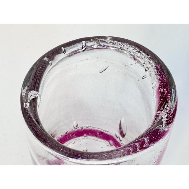 Mouth-Blown Glass Art Vases with Spiral Decor from Theresienthal Glassworks, Germany 1970s, Set of 2 For Sale - Image 6 of 14