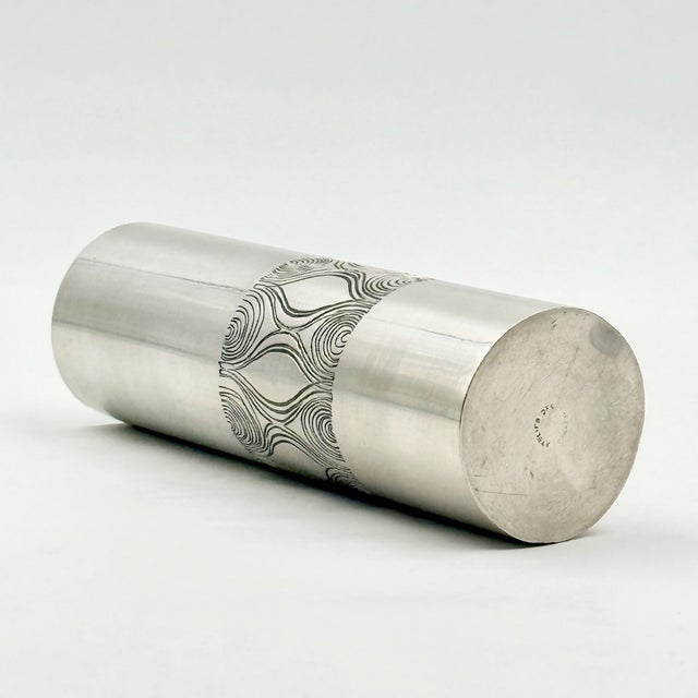 Optical Metal Vase by Atelier Des Orfèvres, Italy, 1970s For Sale - Image 6 of 13