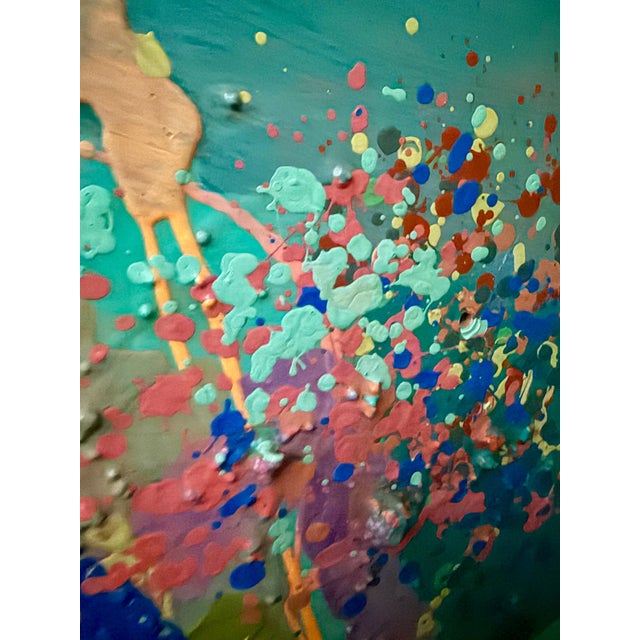 Edward Avedisian, Large Mod Abstract Expressionist Modernist Edward Avedisian Color Field Painting, c. 1979-1980's For Sale In Miami - Image 6 of 6